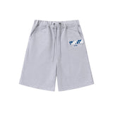 Cross-border trade trapstar rainbow letter gradient towel embroidery short sleeve t-shirt & fog high street shorts set