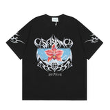 casa casablanca short-sleeved fantasy door letter logo printingstylish round neck short-sleeved t-shirt