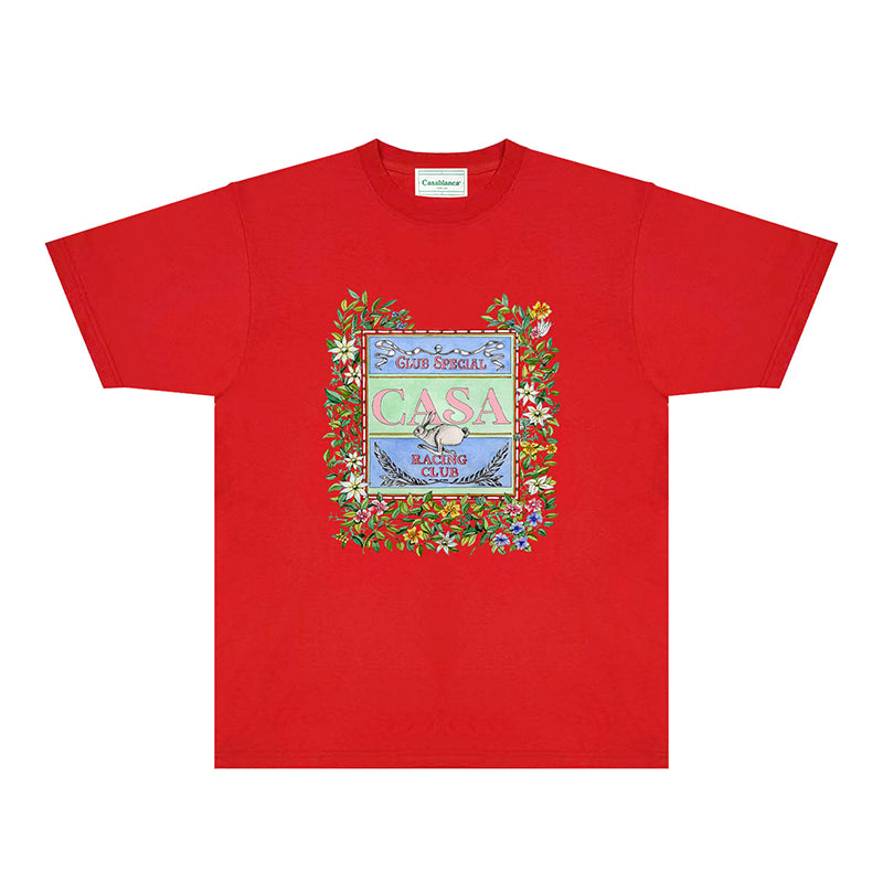 Casablanca T Shirts Fashion Print Street