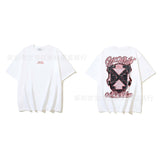 European and american spring/summer ow gradient arrow graphic crew neck short sleeve t-shirt