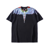 Marcelo classic phantom wings t-shirt - colorful feather lightning blade design - perfect for couples (mb short sleeve)