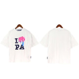 pa severed bear palm coconut tree flame shark couple outfit loose