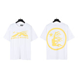 american trend high quality loose t-shirt pure cotton front and rear high-definition printing casualcoupletrendy short sleeves