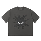 House of errors all-seeing eye graphic tee - trendy short sleeve couple's high street hoodie