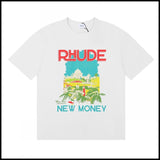American trend rhu marlboro high definition printing de casual round neck short sleeve t-shirt export wholesale