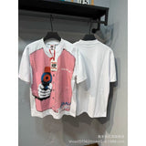 American asaali character print short sleeve t-shirt & trendy shorts set - summer collection