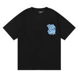 Cross-border foreign trade wholesale trapstar gradient letter ts tiger head printing short-sleeved couple loose high street