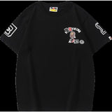 Japanese style maheymi international co-branded messi camouflage embroidered armband couple short-sleeved t-shirt football uniform+