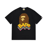 Cross-border wholesale summer classic ape camo lightning print cotton short sleeve t-shirt