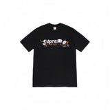 Wholesale export sup streetwear letter print 100% cotton t-shirt - relaxed fit, crew neck, short sleeve