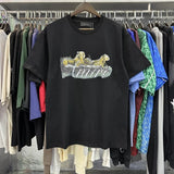 Wholesale amri little angel crane peace bird digital gradient letter logo couple's short set