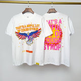 Cough syrup short-sleeved high-quality pure cotton round neck t-shirt fashionprinting breathable short-sleeved summer