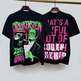 Cough syrup short-sleeved high-quality pure cotton round neck t-shirt fashionprinting breathable short-sleeved summer
