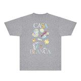 Casablanca T Shirts Fashion Print Street