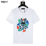 Psy wholesale american cho bunt-shirt colorful skull rabbit gradient letterprintingcouple short