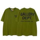Export american retrog@llery short-sleeved t-shirt boys ins high street loose couple half-sleeved women d