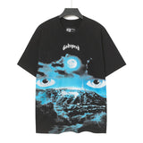 high version gods short sleeve heavy weight washed fog high street skull pure cottonprinting round