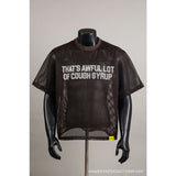 That's a awful lot of cough syrup short-sleeved t-shirt couple polo shirt