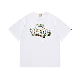 Cross-border wholesale summer classic ape camo lightning print cotton short sleeve t-shirt