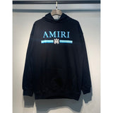 Amri splash ink flowing paint starry sky crack letter logo unicorn arm hoodie sweatshirt couple wear long sleeves