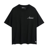 Wholesale foreign trade amir washed distressed tiger head number & letter logo short sleeve t-shirt