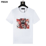 Psy wholesale american cho bunt-shirt colorful skull rabbit gradient letterprintingcouple short