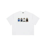 High-quality, niche, premium american-style short-sleeve t-shirt with trendy sanskrit letter print