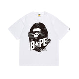 Cross-border wholesale summer classic ape camo lightning print cotton short sleeve t-shirt