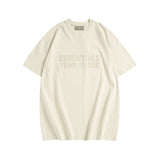 Fog season 8 essentials flocked print couple's relaxed fit crew neck short sleeve t-shirt