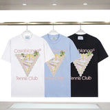 Casablanca spring/summer dreamland: starry castle casa letter logo short sleeve couple's tee