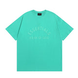 Fog season 8 essentials flocked print couple's relaxed fit crew neck short sleeve t-shirt