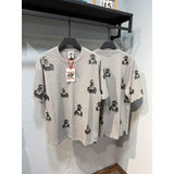 American asaali character print short sleeve t-shirt & trendy shorts set - summer collection