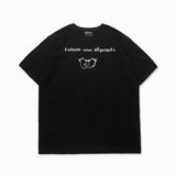 Erd rich second generation loose version american trend quiet eye printing round neck short sleeve t-shirt couple outfit