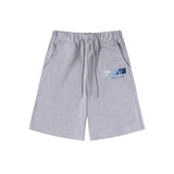 Cross-border trade trapstar rainbow letter gradient towel embroidery short sleeve t-shirt & fog high street shorts set