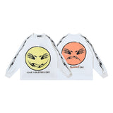 american trend high quality loose t-shirt pure cotton front and rear high-definition printing casualcoupletrendy short sleeves