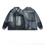 Unisex Baseball Jersey Spring Wash Make Old Denim Jacket Vintage Casual Loose Jacket