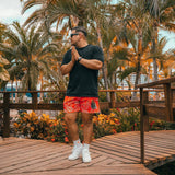 Eric Emanuel EE Shorts Cashew Flower Shorts Men's Summer Sports Casual Shorts