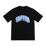 [heavy weight double yarn] trapstar stitching tiger head embroider gradient letter short-sleeved t-shirt