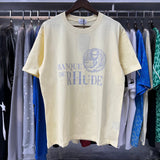 Rhude T Shirts Egyptian Pharaoh Print Cotton Casual Short Sleeves Men and Women