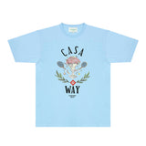 Casablanca T Shirts Fashion Print Street