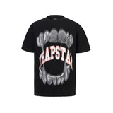 [heavy weight double yarn] trapstar stitching tiger head embroider gradient letter short-sleeved t-shirt