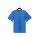 Cross-border pa spray-painted letter short-sleeved palm tree fog high street graffiti logo t