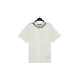 Cross-border pa spray-painted letter short-sleeved palm tree fog high street graffiti logo t