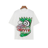 Wholesale billin hip-hop high street cartoon graphic dropped shoulder couple's short sleeve t-shirt
