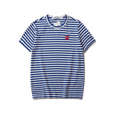 Kawakubo plaloveembroider short-sleeved pure cotton red heart eyes couple t-shirty long sleeves shirt taobao ling