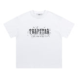trap gradient letter tiger head short sleeve european and american high street trap star printing t-shirt loose s