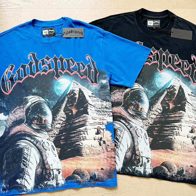 Godspeed T-Shirt Retro Fantasy Pattern