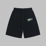 Cross-border trade trapstar rainbow letter gradient towel embroidery short sleeve t-shirt & fog high street shorts set