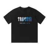 Factory direct trapstar rainbow letter gradient towel embroidery short sleeve t-shirt & fog high street shorts set