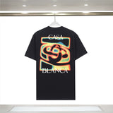 Foreign trade summer casa blanca letter print casual loose fit short sleeve t-shirt
